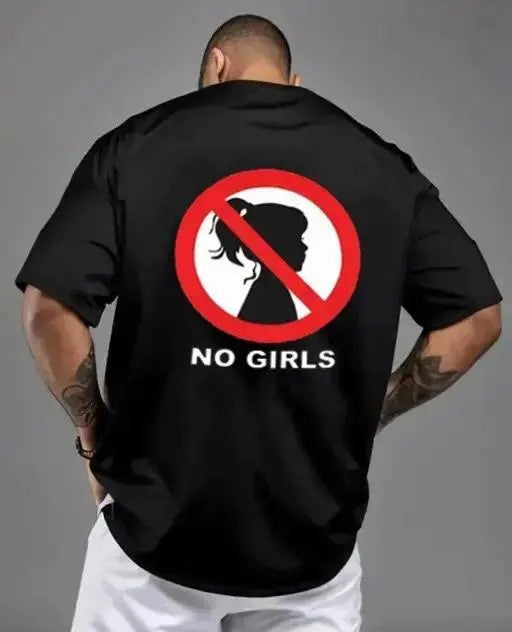 new trendy mens oversize t shirts with no girls print