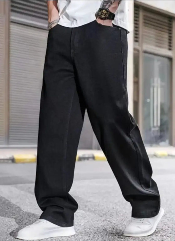 Slim Men Black Jeans