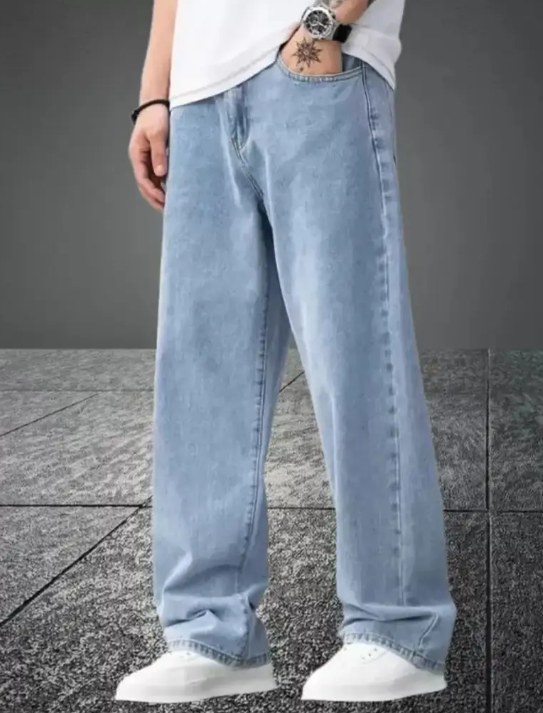 Jogger Fit Men Light Blue Jeans.
