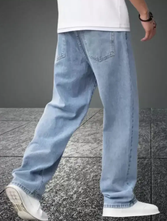 Jogger Fit Men Light Blue Jeans.